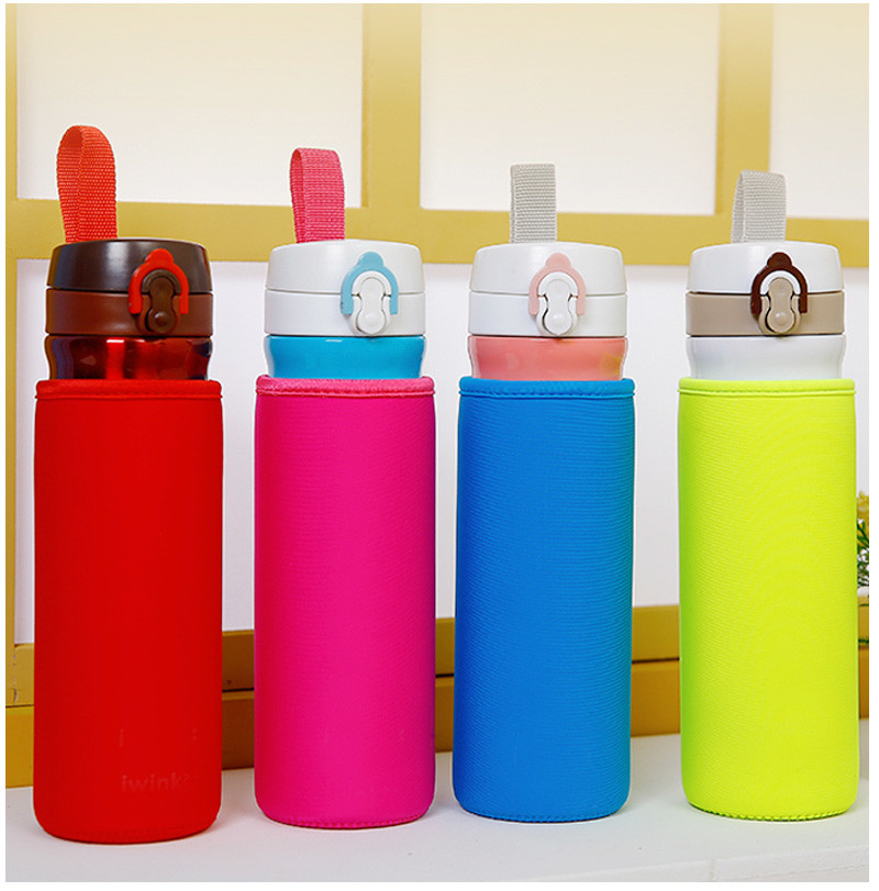 Eco Friendly Pure Color Lycra Glass Bottle Cover