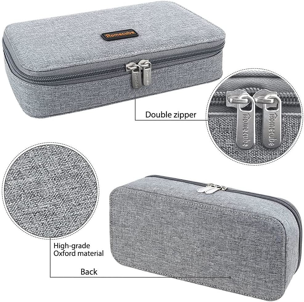 Homecube Pencil Case Capacious Pen Pencil Holder Box Makeup Pens Pouch Oxford Cloth Bag Large Storage Stationery