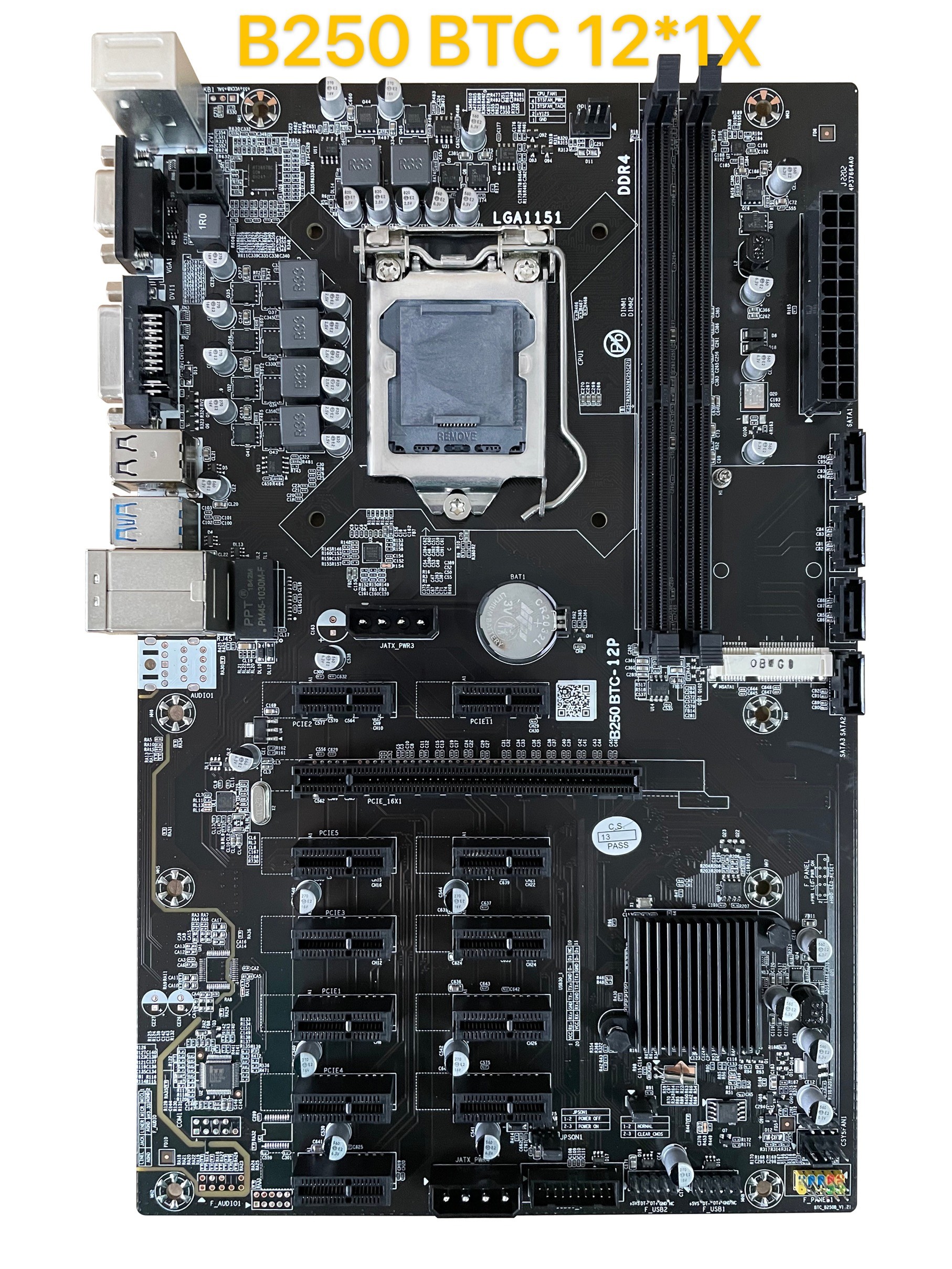 Desktop Mining Mainboard B250 16GB I6 I7 I8 I9 Processors 2 DDR4 DIMM
