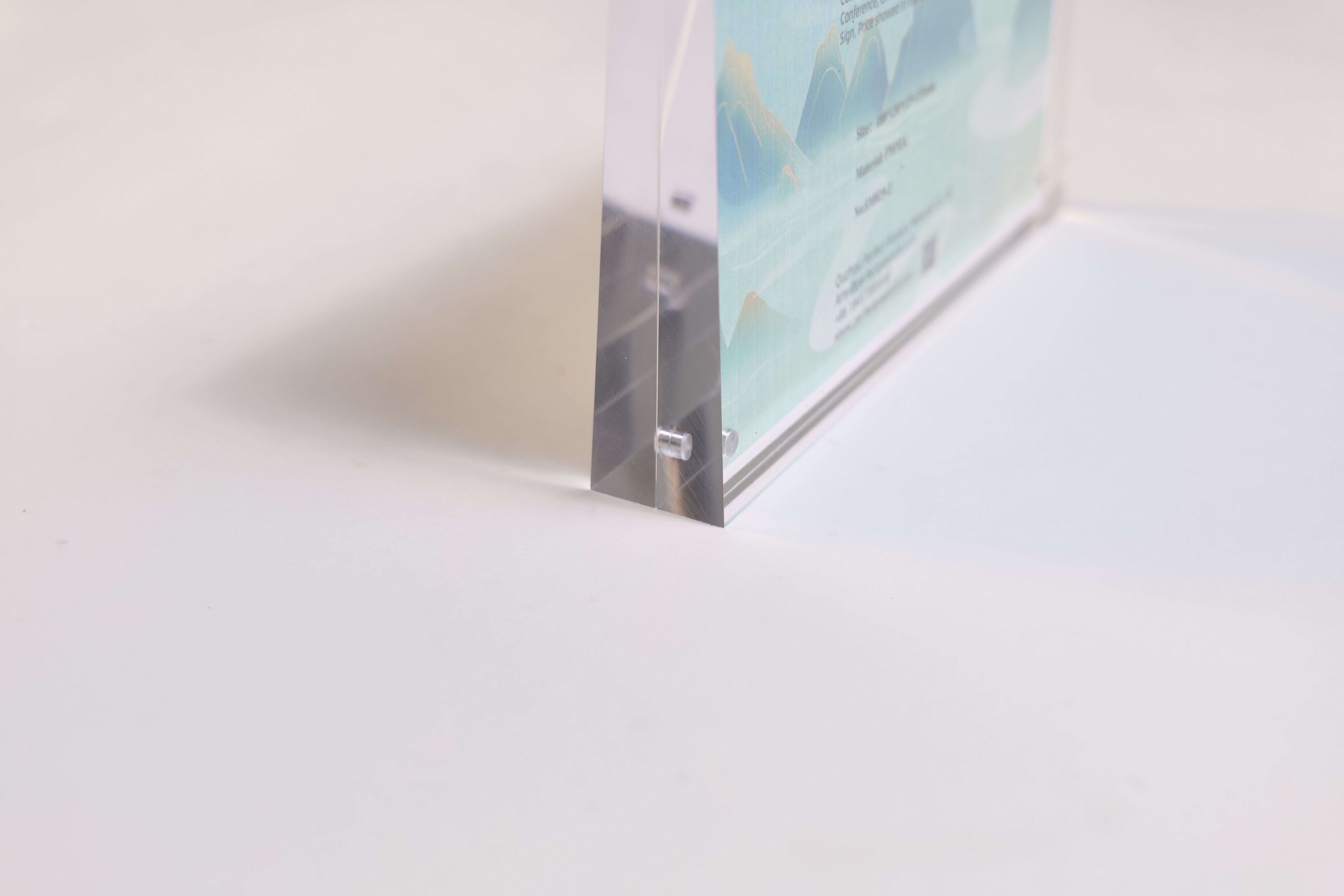 4*6 Inch Frameless Magnetic Acrylic Photo Frame Adjustable Double Side
