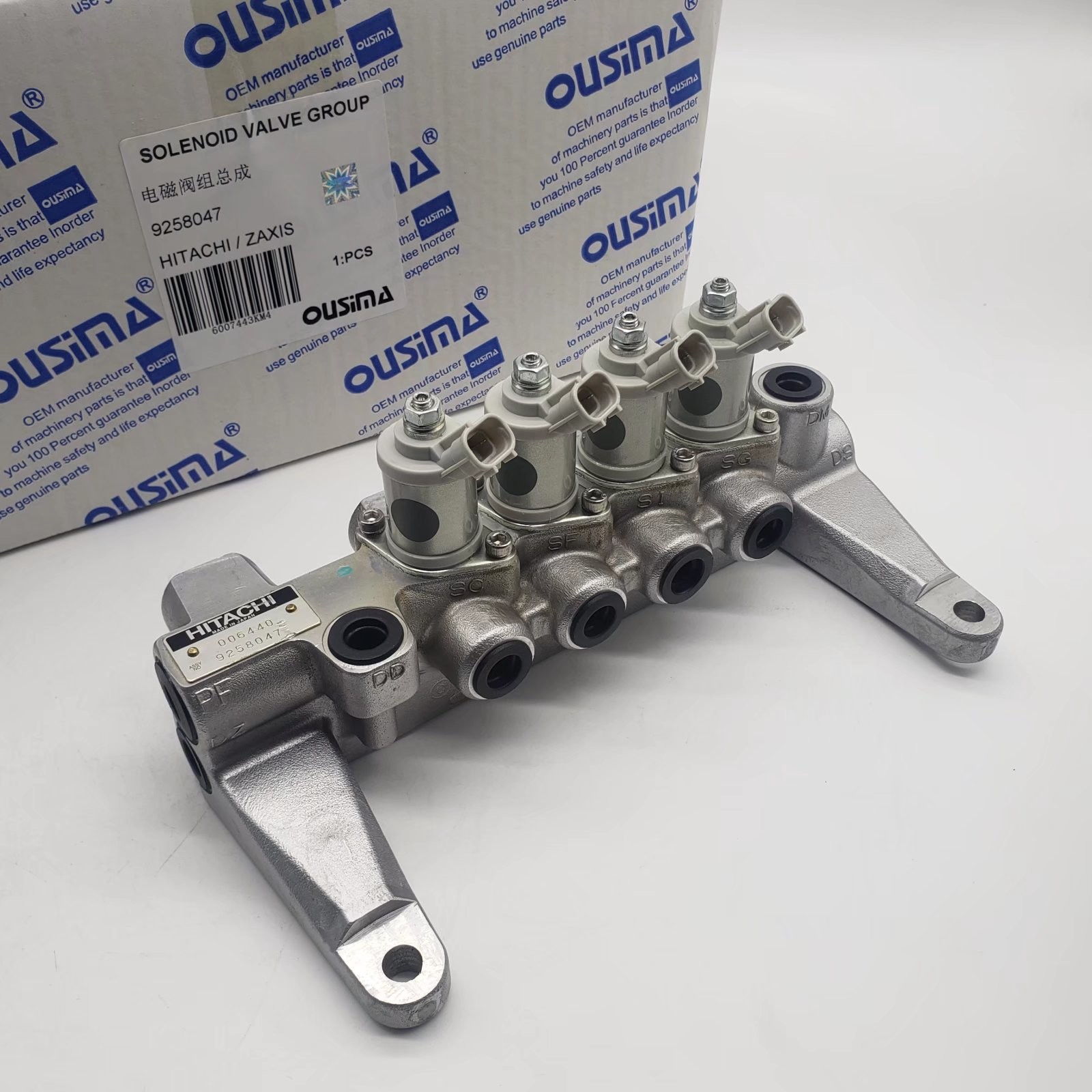HITACHI ZAXIS Excavator Solenoid Valve , 9258047 Electric Solenoid Valve