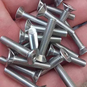 DIN7991 Standard 316 Stainless Steel Flat Head Hex Socket Countersunk Machine Bolt M10 6605- in Inch and Metric System