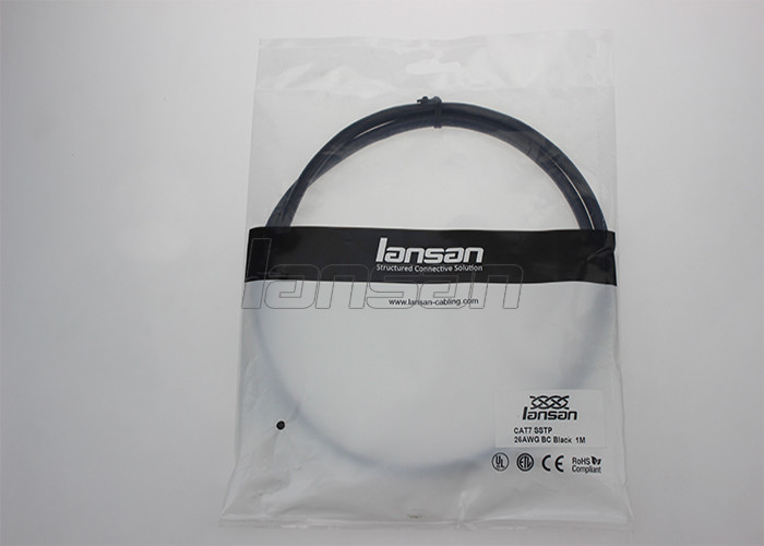 PVC Connector Cat6A Patch Cord Pure Copper Wire Material For Communication
