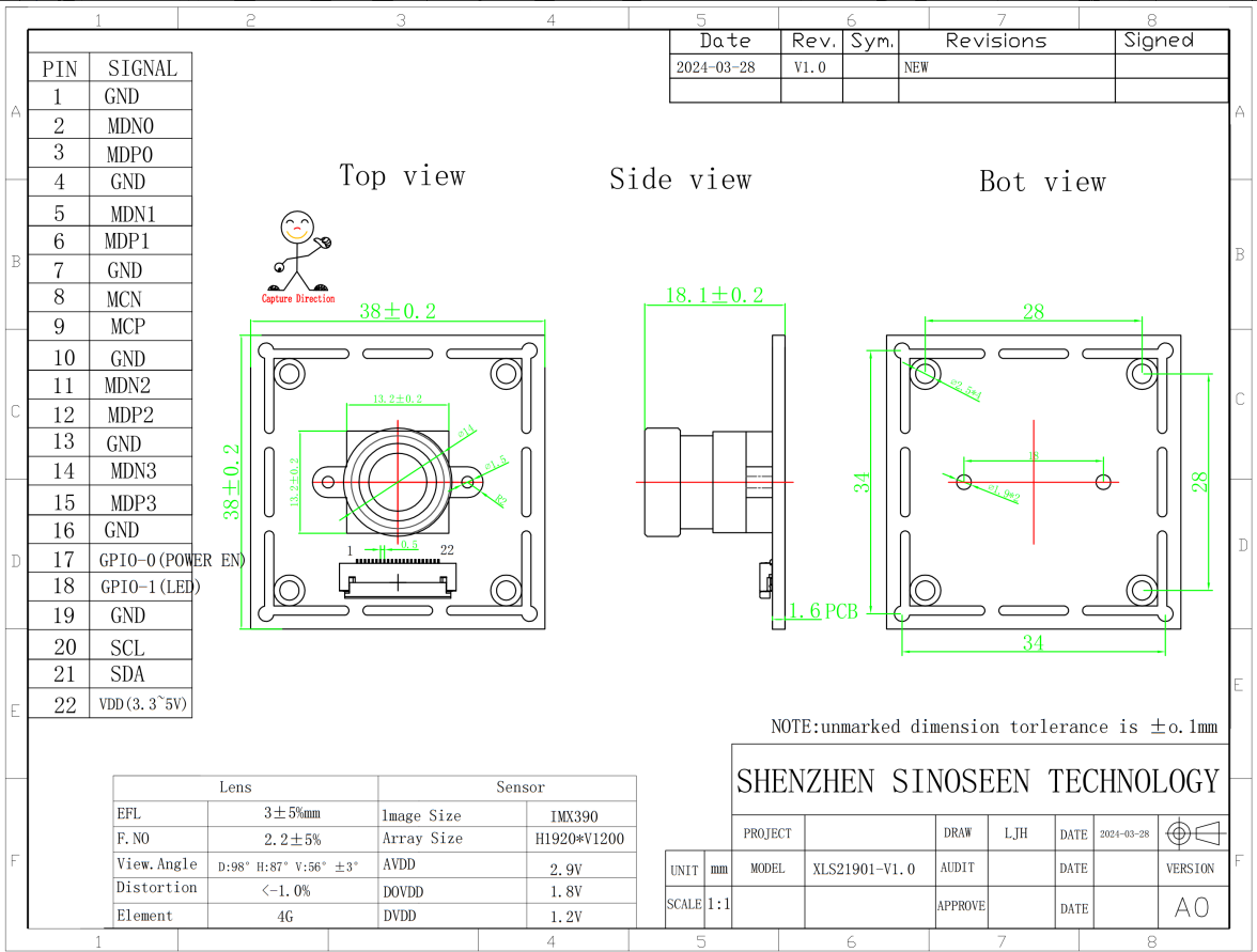 Sinoseen USB Camera Module The Ideal Choice for High-Speed Imaging