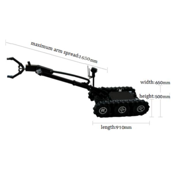 Military Security EOD Robot With Small HD COFDM Wireless Video Transmitter