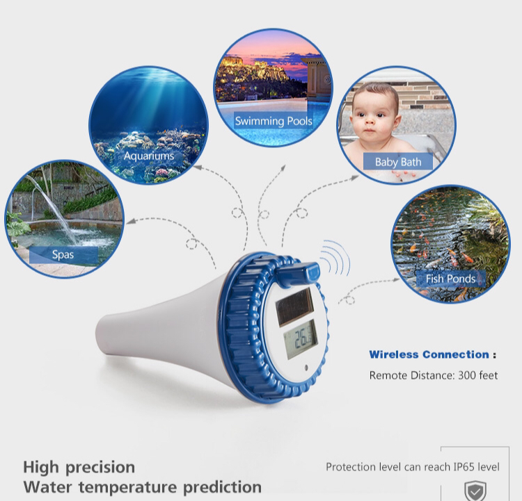 WT0124 Solar Energy Swimming Pool Thermometer For End Custom Indoor And Outdoor SPA Pavilion