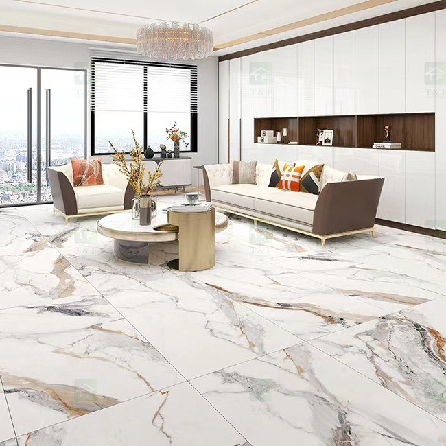 Luxury 600x1200 Matt Glazed Porcelain Tiles Marble Stone Look Porcelain Rustic Tiles