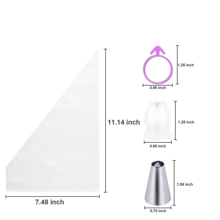 Cake Decorating Tools 12 inch Small Disposable Piping Bags For Cake Frosting