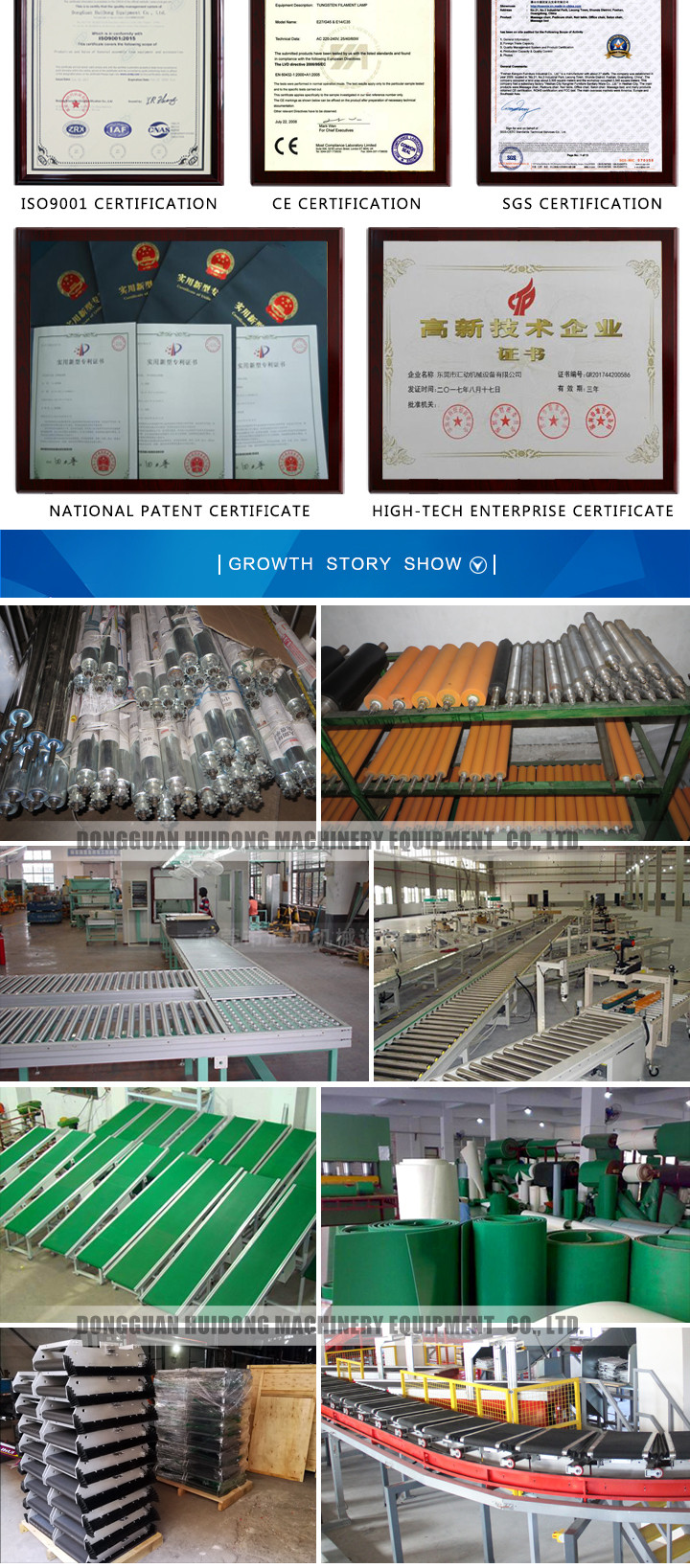 Transportation Gravity Roller Conveyor Systems Straight Running Fire Resistant