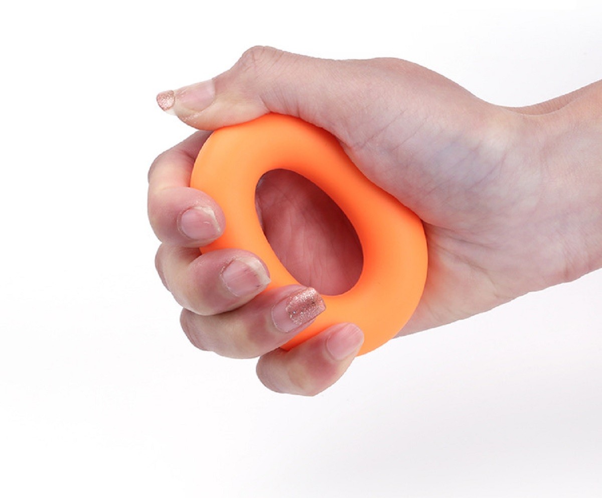1.8cm Forearm Silicone Forearm Exerciser Hand Grip Strengthener Of 3 Level Resistance