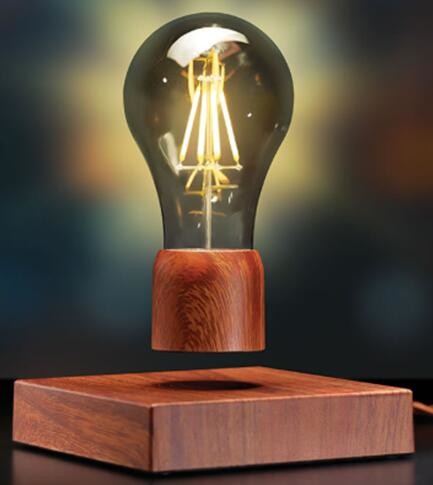 360 rotating magnetic floating levitation flying led bulb lamp light for gift