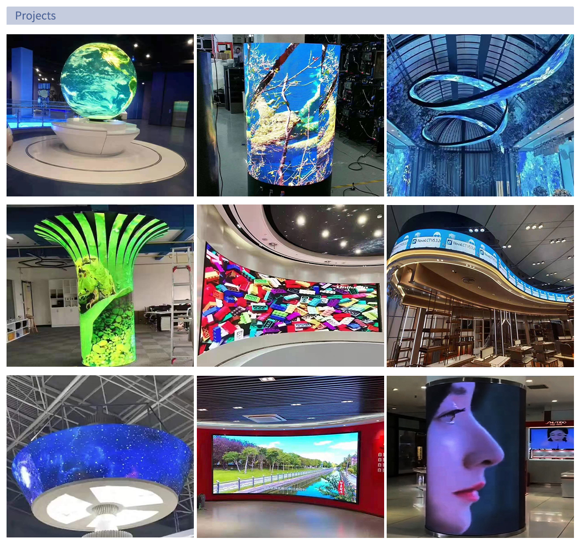 P2.5 Ultra Thin Flexible LED Screen Adhesive Soft LED Screen Display