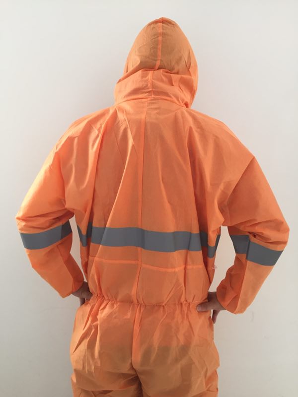 Non Woven Disposable Coverall Suit / Disposable Work Coveralls S-XXXL Size