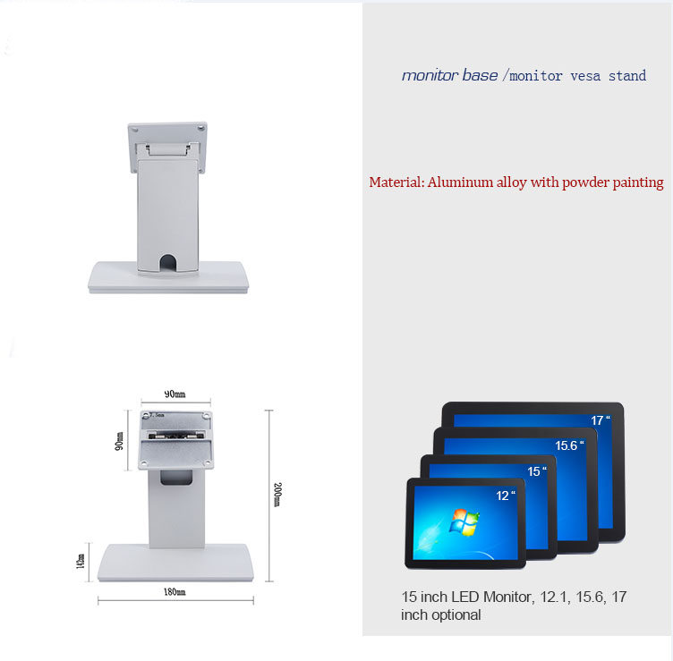 75*75 Mm 100*100mm POS System Accessories Stable Pos Tablet Stand