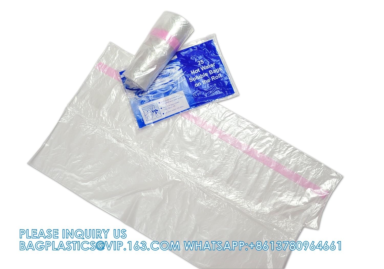 Polyvinyl Alcohol Film, Hot Water Soluble Bags Soluble Hamper Liners dissolvable laundry bags