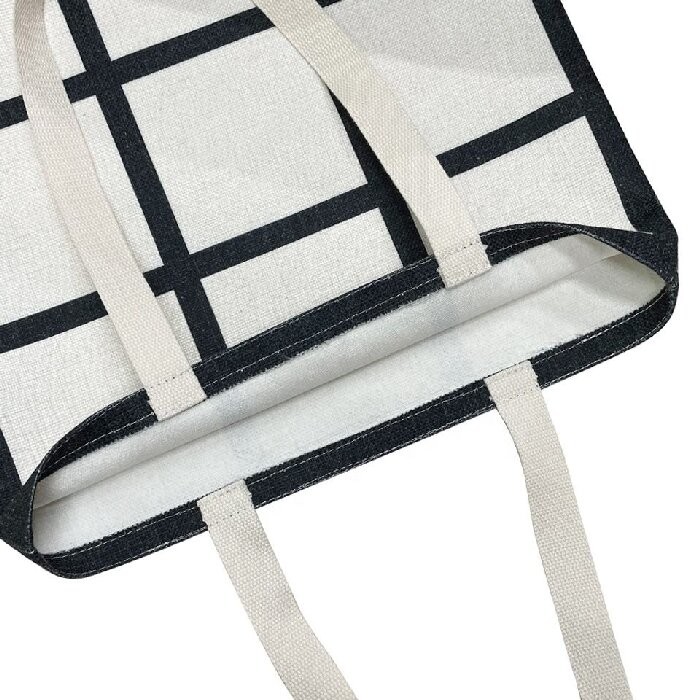 Personality Stylish Sublimation Grid-Patterned Shoulder Bag For Sublimation Printing