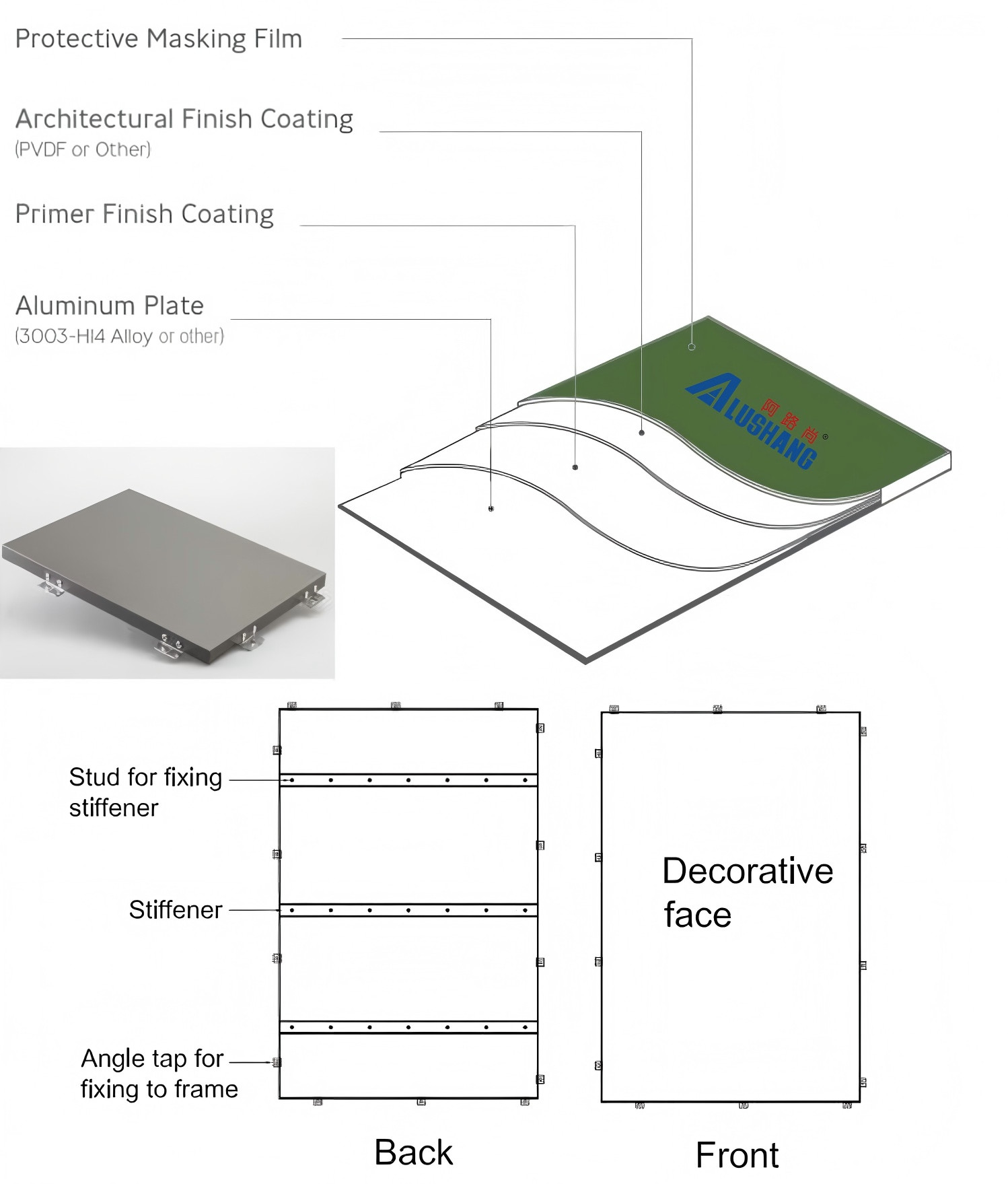 Anti-mulitple Errosion Unconventional Shapes Aluminium Facade Wall Fluorocarbon Coated Anti Static Exterior Wall