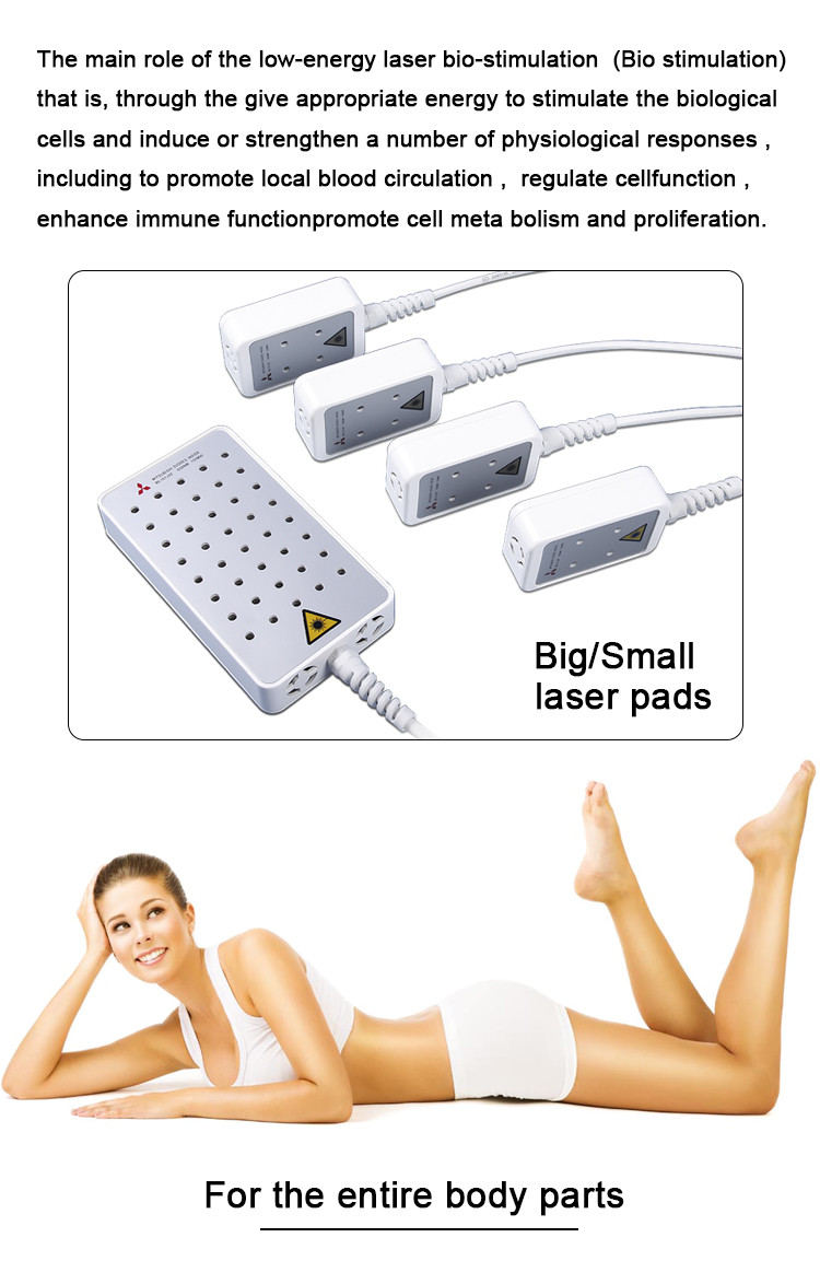 Waist Burning Lipo Laser Slimming Machine 130mW - 350mW On Board Diagnostics