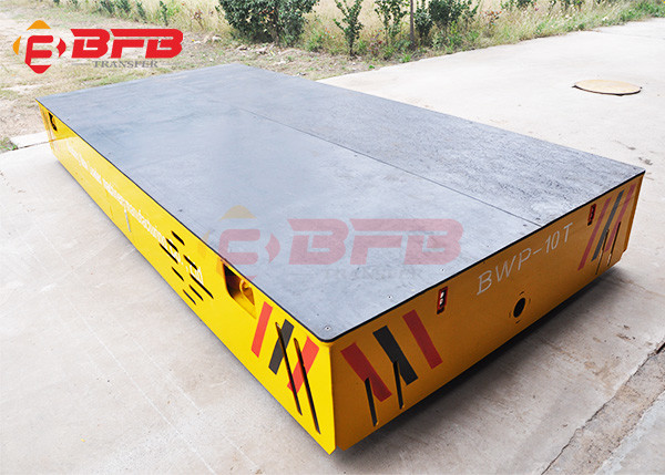 Black Rubber Blanket Platform 10ton 20ton Trackless Car For Coachwork Dies Handling