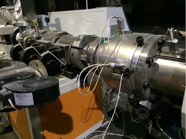 SJSZ Series PVC Pipe Extrusion Line / Double Screw Plastic Pipe Production Line