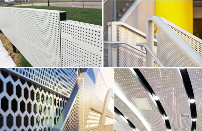 Low Carbon Steel Perforated Metal Sheet for Construction 7mm Hole