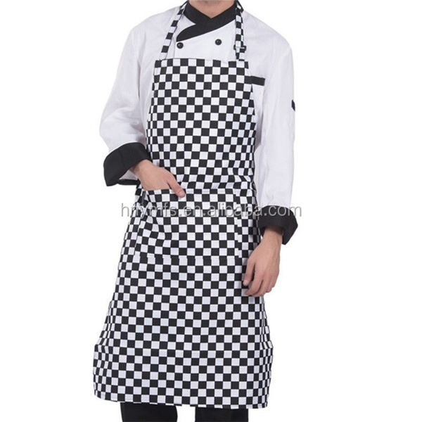 multifunctional washable durable panel blank cooking kitchen cotton unisex bib aprons
