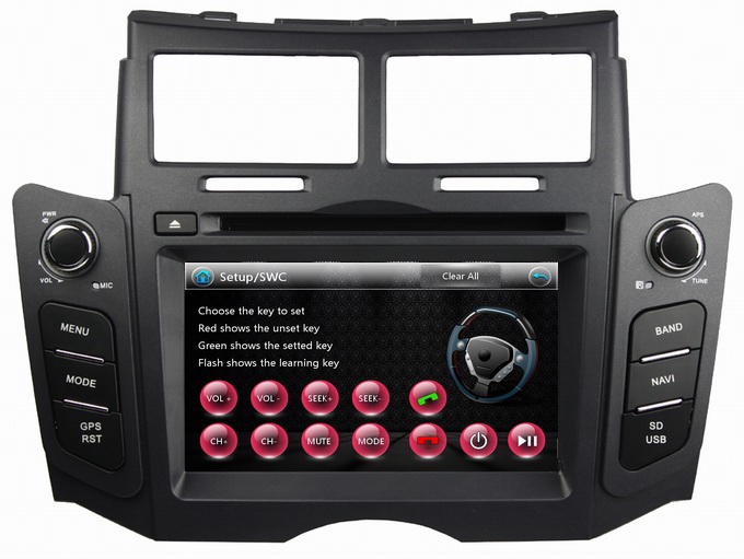 Ouchuangbo In Car DVD Player for Toyota Yaris 2005-2011 GPS Multimedia Kit USB OCB-6221A