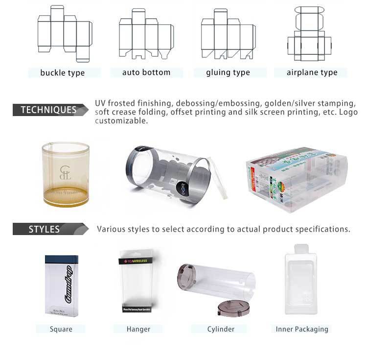 APET Tiny Plastic Cylinder Packaging 0.2mm-1mm PVC Plastic Accessory Box