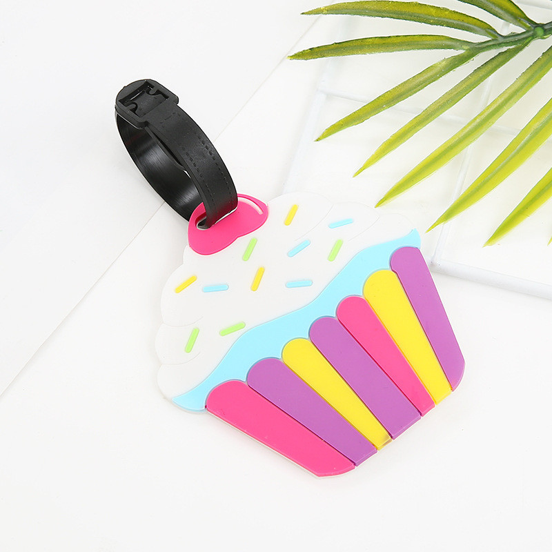 Cartoon Silicone Luggage Tags for Suitcases and Schoolbags on Summer Vacation