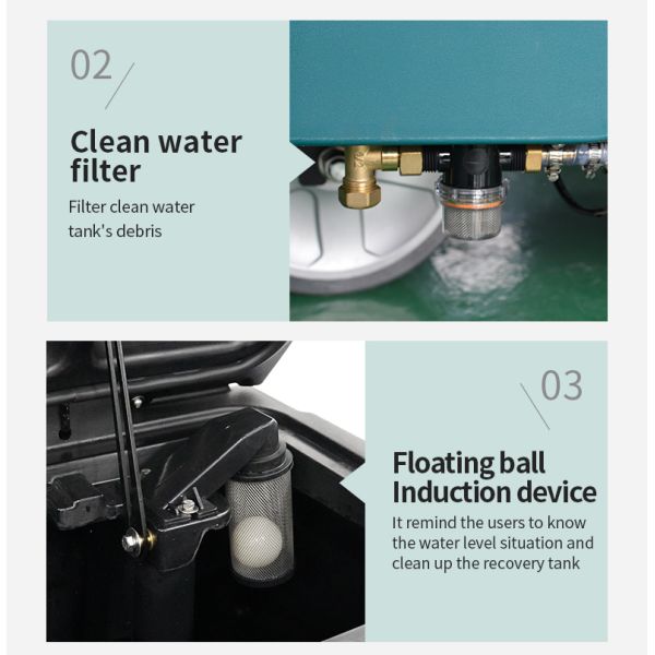 Ride On Floor Scrubber Machine 4000㎡/h Cleaning Rate 400W Suction Motor for Deep Cleaning Results