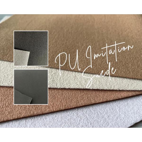 0.8mm 1.4m Glove PU Synthetic Leather Imitation Suede For Sportswear