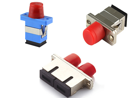 Hybrid Duplex Fiber Optic Adapter SC - FC FC - SC Metal Low Insertion Loss