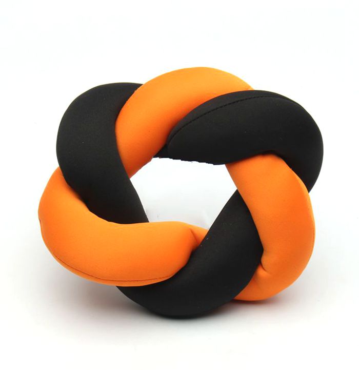 Donut Shape Chewable Dog Toys / Durable Soft Chew Toys For Puppies