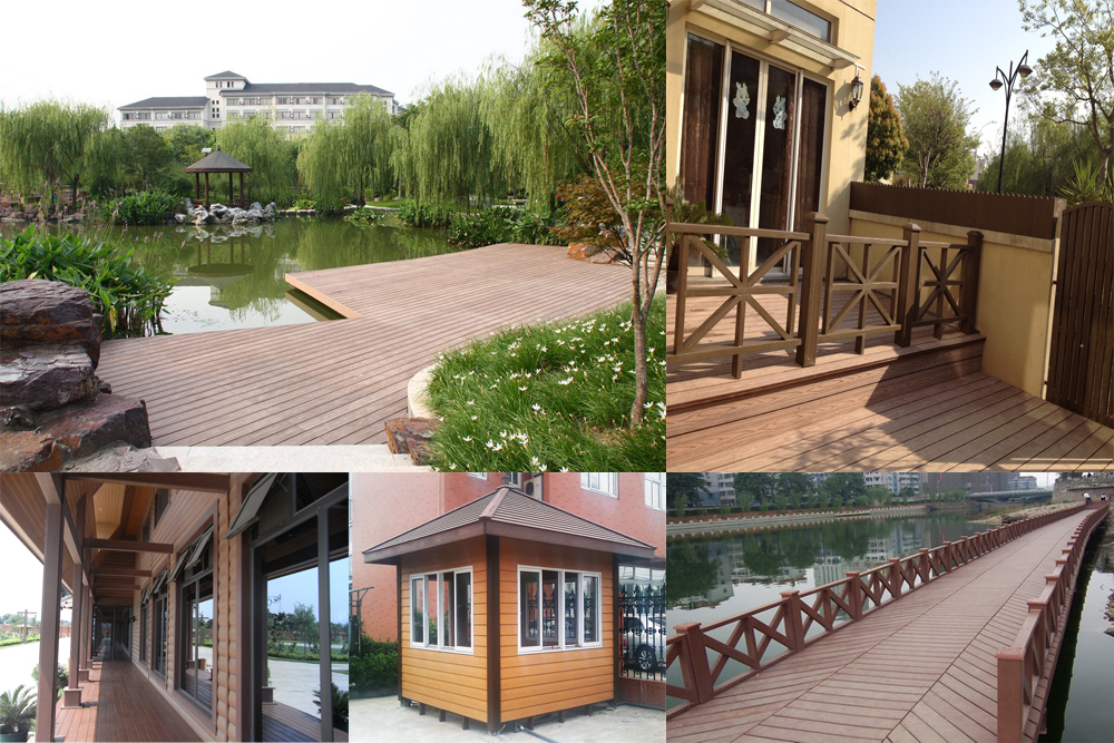 Made Durable PVC Composite Decking for Outdoor Garden or Balcony Decoration