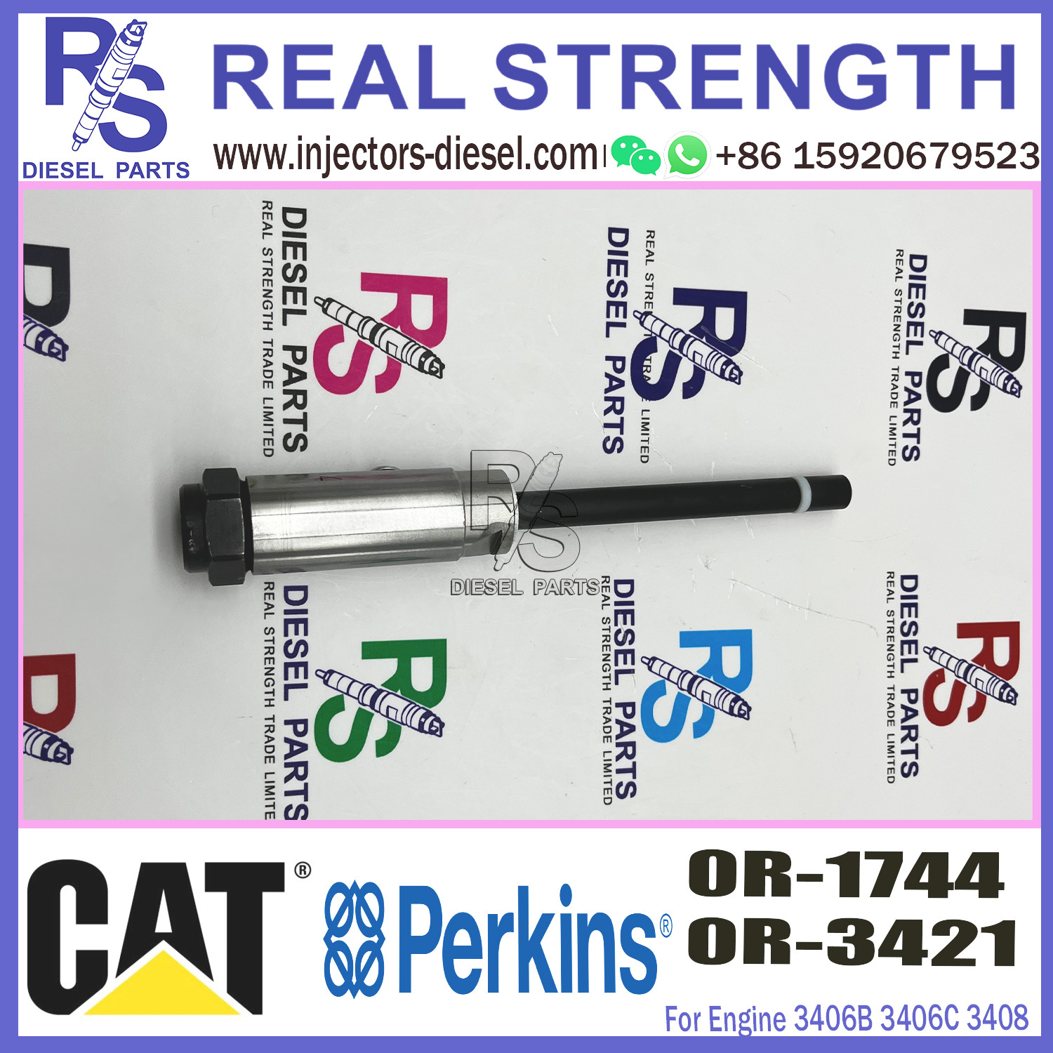 Diesel Fuel Common Rail Nozzle 0R1744 0R-1744 For Caterpillar Excavator