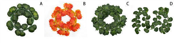 2.3m Fake Ivy Leaves Garland Vine Creeper Grape Foliage Carton Packing