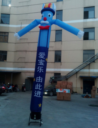 Factory production single leg dance star inflatable model, double dance star air model dancer, Christmas opening inflata