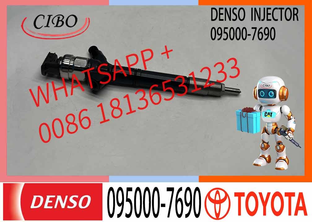 Denso 095000-7690 0950007690 23670-09270 Common Rail Fuel Injector For Toyota Engine 1AD-FTV 2AD-FTV Avensis Corolla RAV