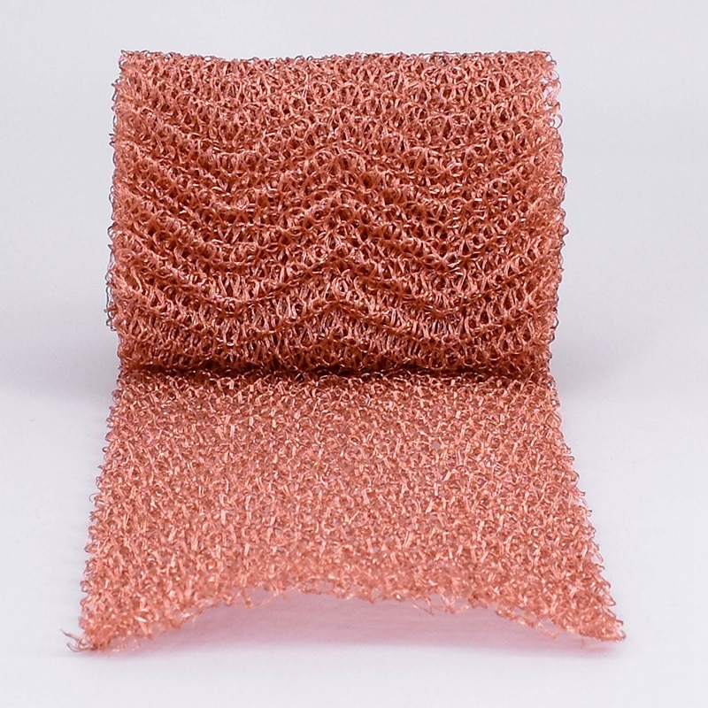 Red copper mesh filter, column mounted, wire mesh filter for distillation