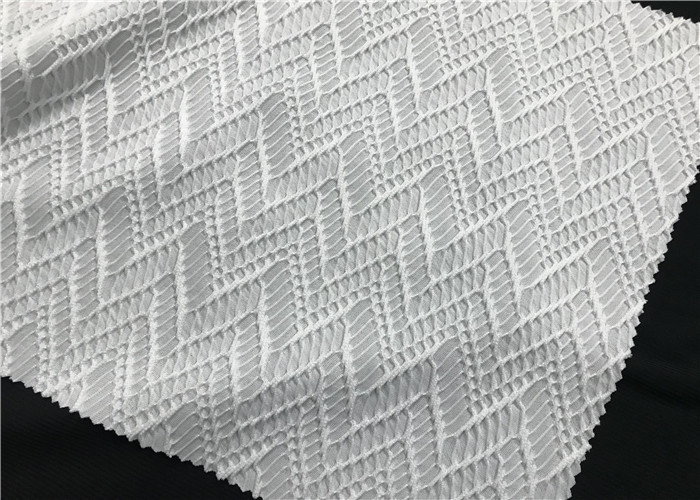 Semi Dull Lycra Spandex Fabric , Vanish Patterned Lycra Stretch Fabric