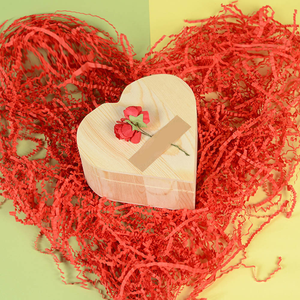 Cosmetic Box 17gsm Red Shredded Tissue Paper Eco Friendly Kraft