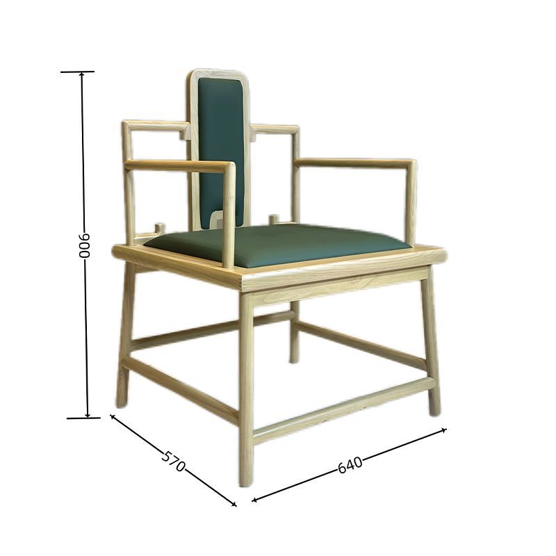 Chinese Style Durable Solid Ash Wood Chair Living Room Bedroom Hotel Furniture