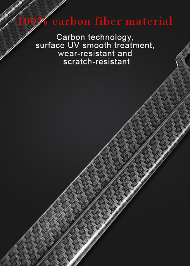 High Strength Recycle Cadillac Carbon Fiber License Frame