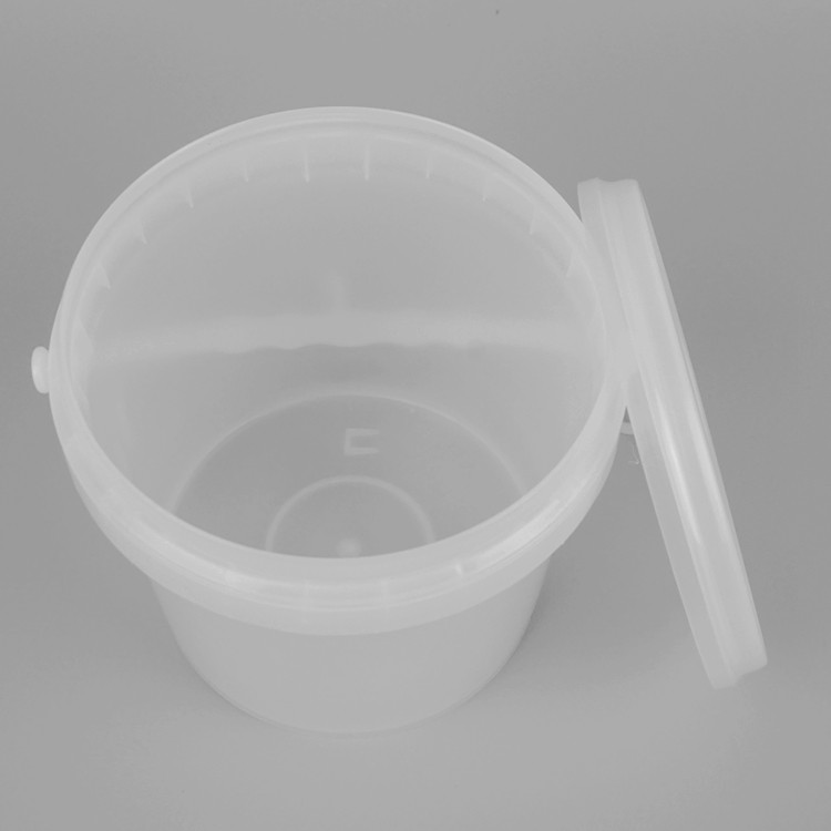 IML Printed Small Clear Plastic Buckets 1 Liter Heat Transferprinting