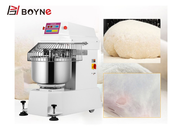 75kg Flour Mixing Kneader Stainless Steel Spiral Dough Mixer commercial use in bakery