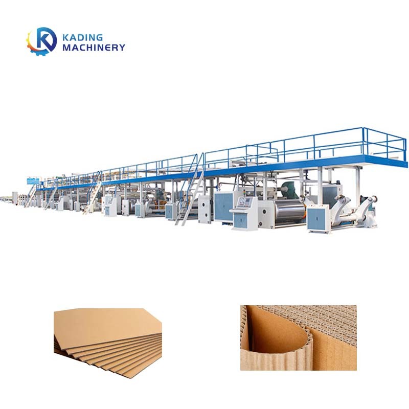 5 Layers Corrugtion Line With Quick Change Single Facer And Hydraulic Mill Roll Stand