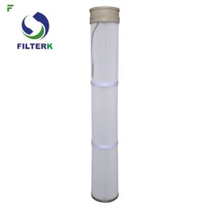 Buy cheap Bottom Loader Dust Collector Replacement Filter Bags , Pleated Industrial Dust Collector Bags product