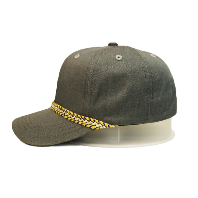 Creative Baseball Long Brim Cap Custom Embroidery Chain Strip SGS BSCI