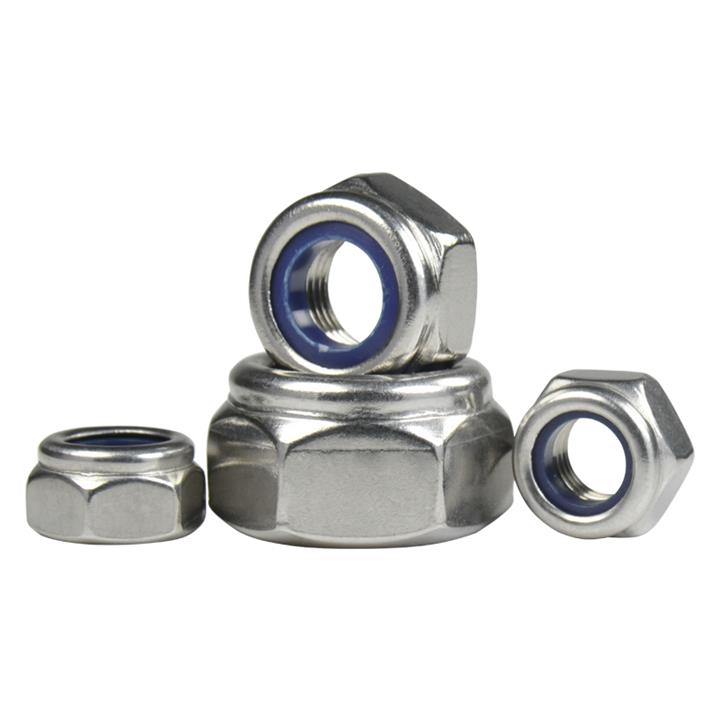 DIN982 Zinc Plated Hex Nylon Insert Lock Nut ISO7040 Grade 4.8/6.8/8.8 for Industry