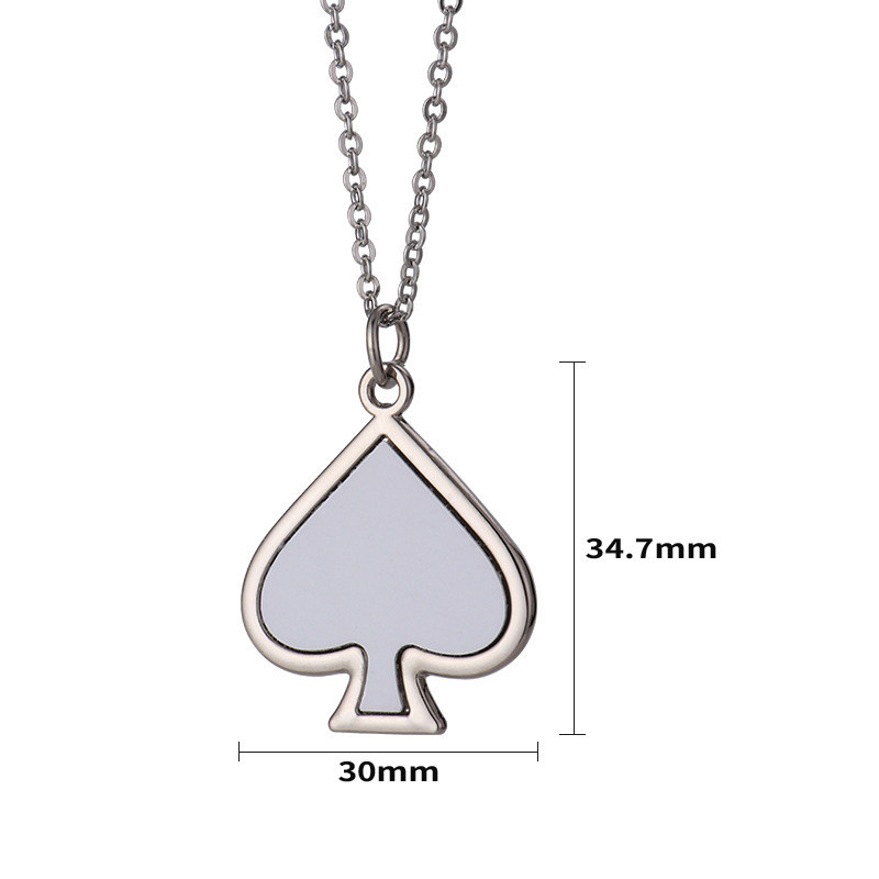 Personalized Sublimation Products Blank Metal Sublimation Necklace